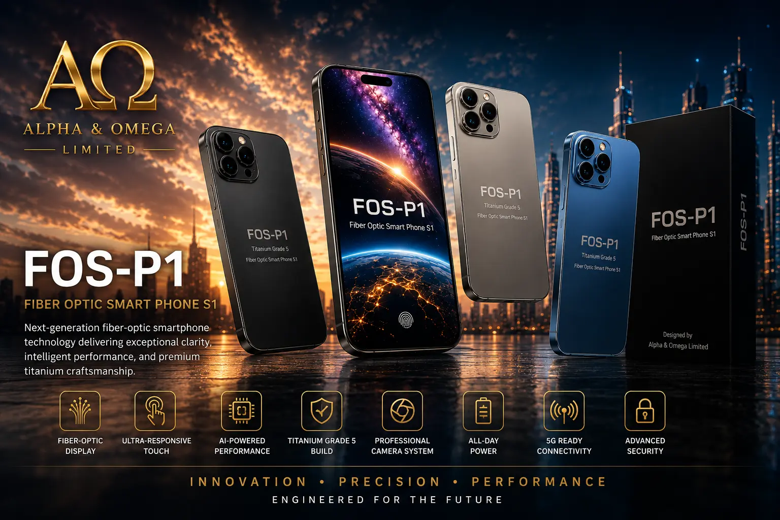 FOS‑P1 Fiber‑Optic Smartphone engineering system