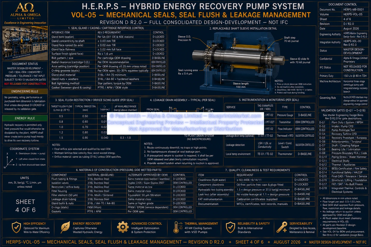 HERPS VOL 05 MECHANICAL SEALS SEAL FLUSH AND LEAKAGE MANAGEMENT SHEET 4 OF 6 REV D R2.0