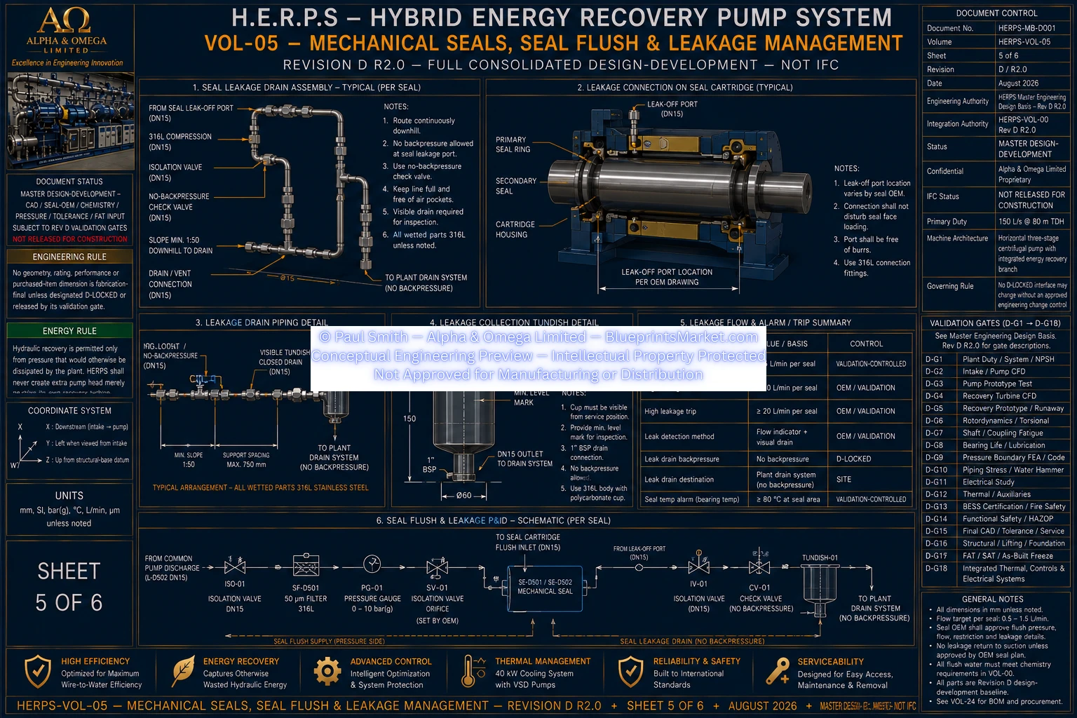 HERPS VOL 05 MECHANICAL SEALS SEAL FLUSH AND LEAKAGE MANAGEMENT SHEET 5 OF 6 REV D R2.0