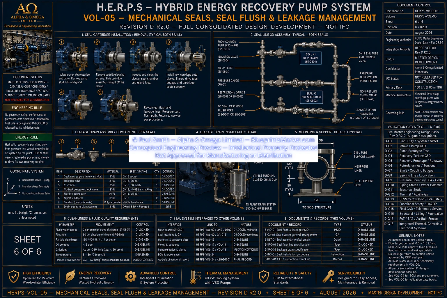 HERPS VOL 05 MECHANICAL SEALS SEAL FLUSH AND LEAKAGE MANAGEMENT SHEET 6 OF 6 REV D R2.0