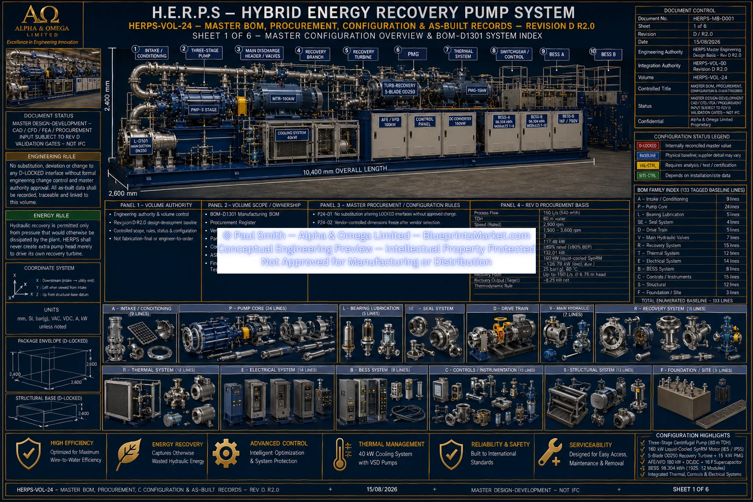 HERPS VOL 24 MASTER BOM PROCUREMENT CONFIGURATION AS BUILT RECORDS SHEET 1 OF 6 REV D R2.0